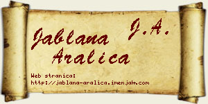 Jablana Aralica vizit kartica